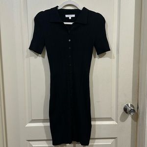 WAVY product, size small, black button dress.